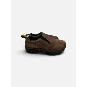Merrell Jungle Moc Nubuck Kids Brown Slip On Shoes Youth 5.5